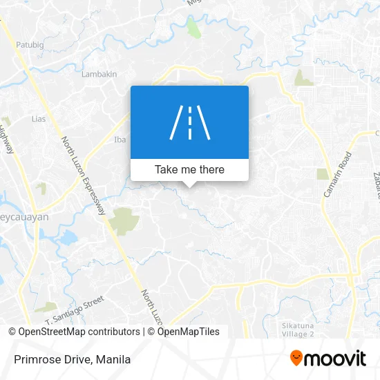Primrose Drive map