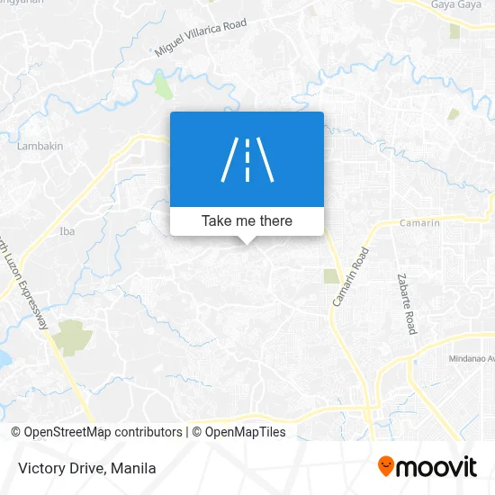 Victory Drive map