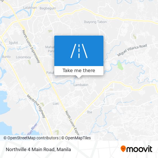 Northville 4 Main Road map