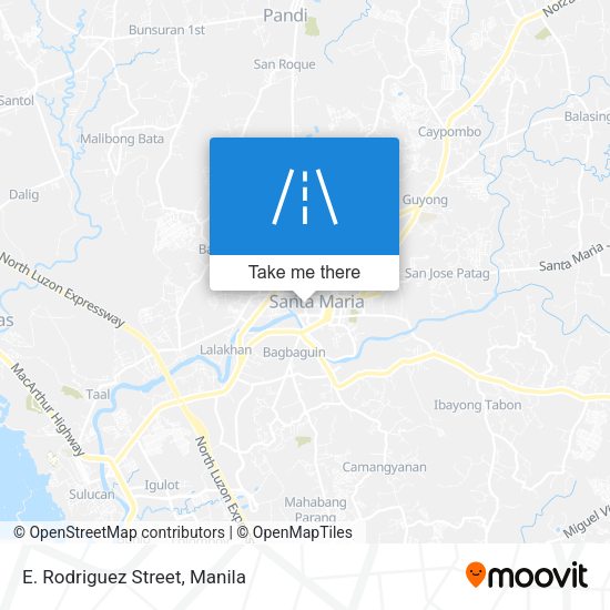 E. Rodriguez Street map