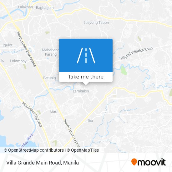 Villa Grande Main Road map