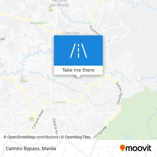 Caimito Bypass map