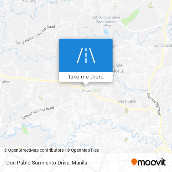 Don Pablo Sarmiento Drive map