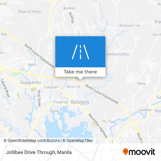 Jollibee Drive Through map