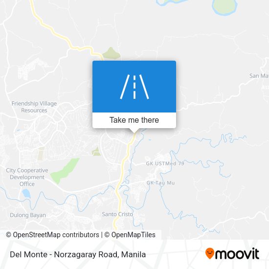 Del Monte - Norzagaray Road map