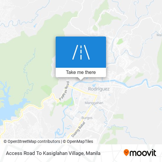 Access Road To Kasiglahan Village map