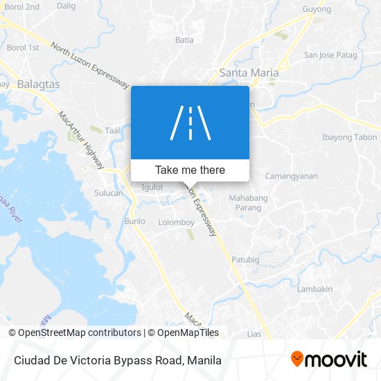 Ciudad De Victoria Bypass Road map