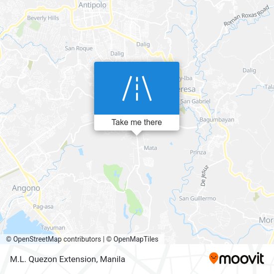 M.L. Quezon Extension map