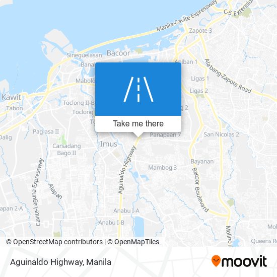 Aguinaldo Highway map