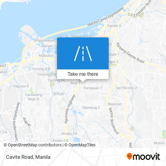 Cavite Road map
