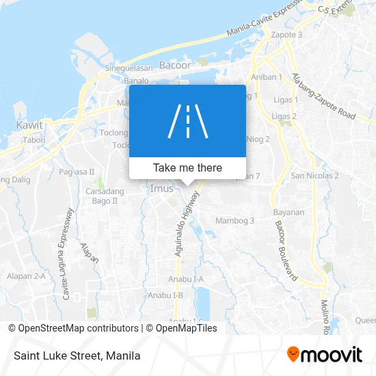 Saint Luke Street map