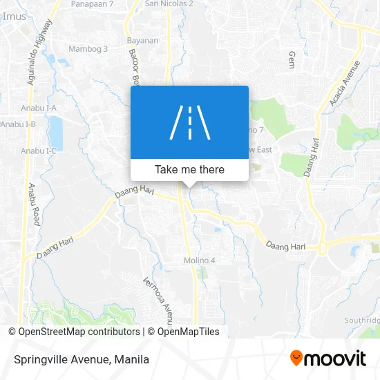 Springville Avenue map
