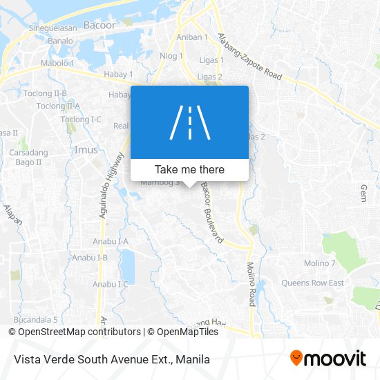 Vista Verde South Avenue Ext. map