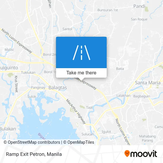 Ramp Exit Petron map