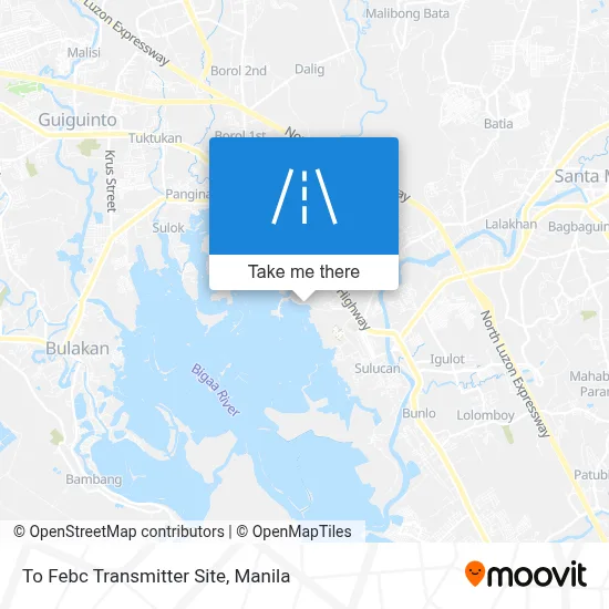 To Febc Transmitter Site map