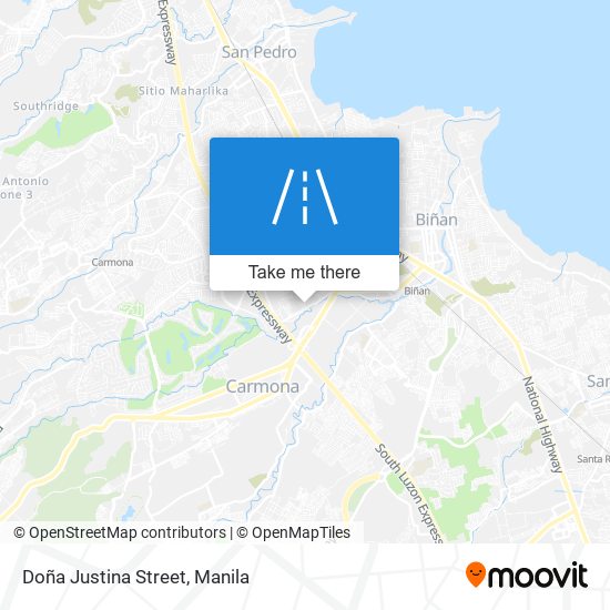 Doña Justina Street map