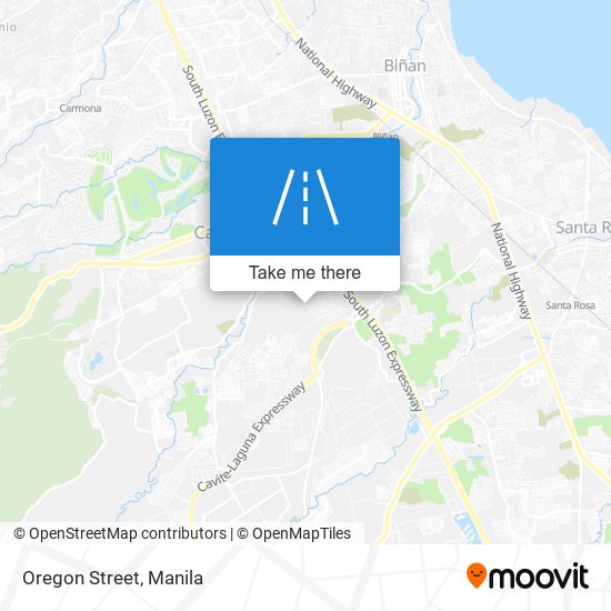 Oregon Street map