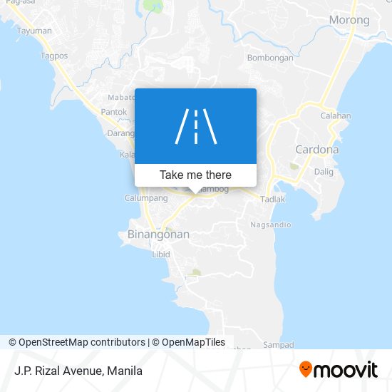J.P. Rizal Avenue map