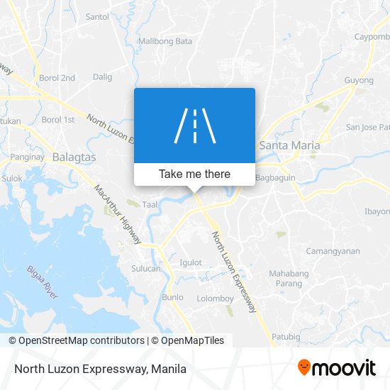 North Luzon Expressway map