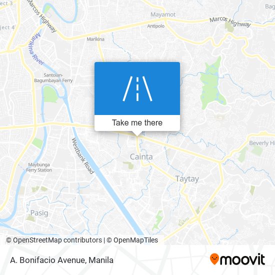 A. Bonifacio Avenue map
