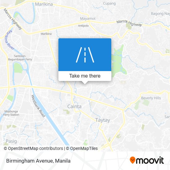 Birmingham Avenue map
