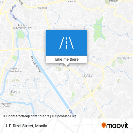 J. P. Rizal Street map