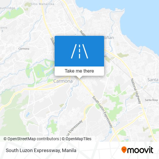 South Luzon Expressway map