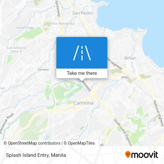 Splash Island Entry map