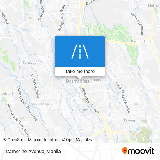 Camerino Avenue map