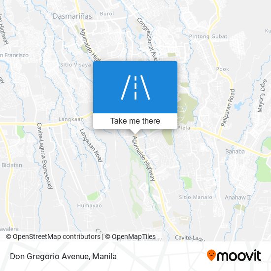 Don Gregorio Avenue map