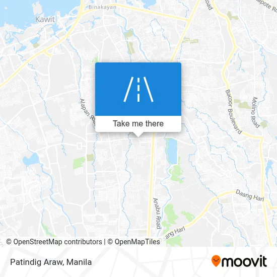 Patindig Araw map