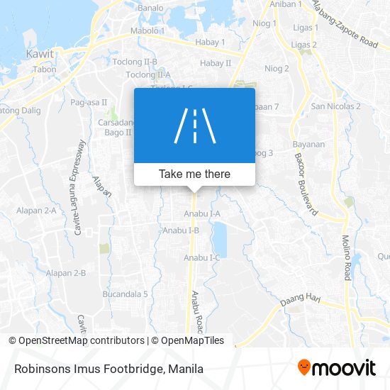 Robinsons Imus Footbridge map