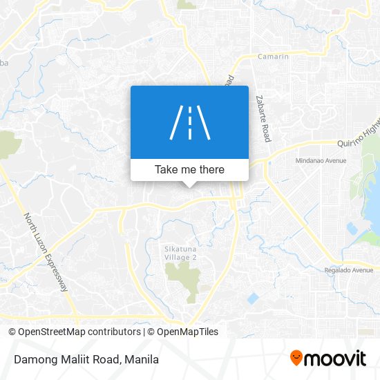 Damong Maliit Road map
