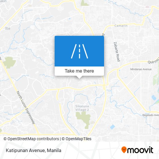 Katipunan Avenue map
