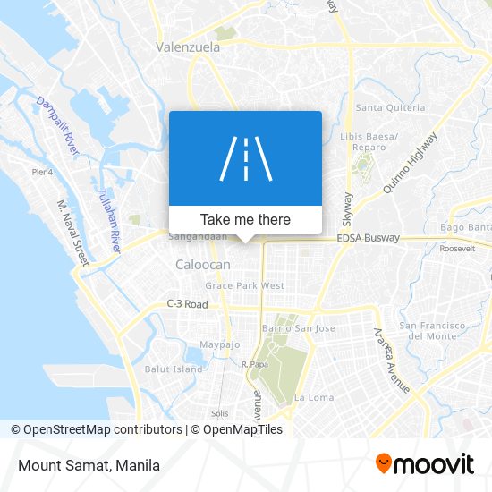 Mount Samat map