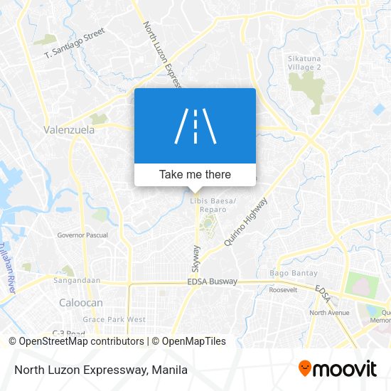 North Luzon Expressway map