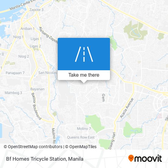 Bf Homes Tricycle Station map