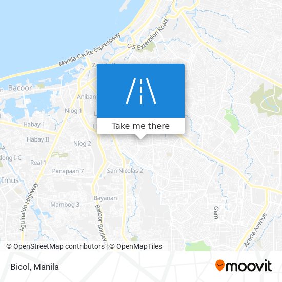Bicol map