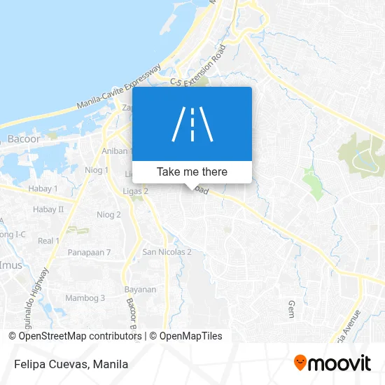 Felipa Cuevas map
