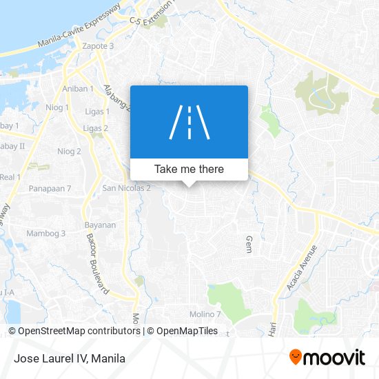 Jose Laurel IV map