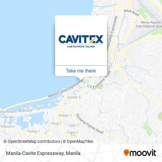 Manila-Cavite Expressway map