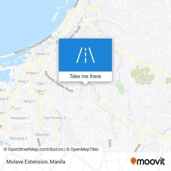 Molave Extension map