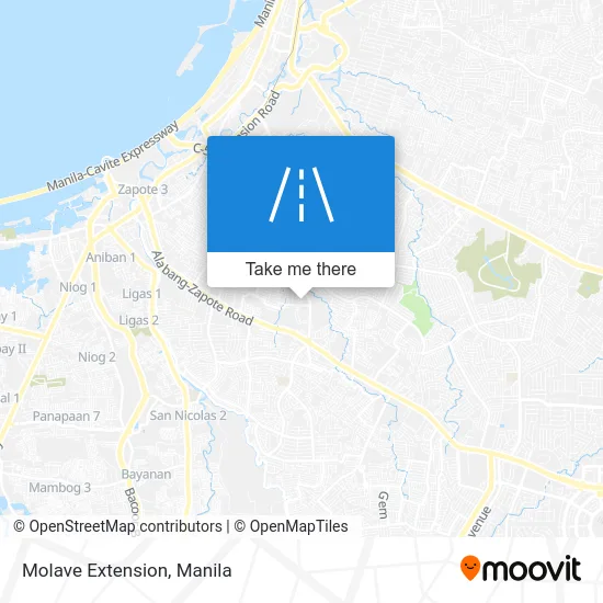Molave Extension map