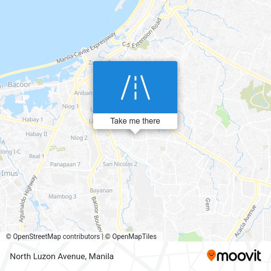 North Luzon Avenue map