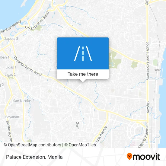 Palace Extension map