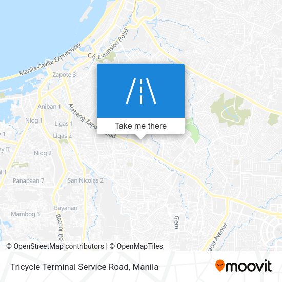 Tricycle Terminal Service Road map