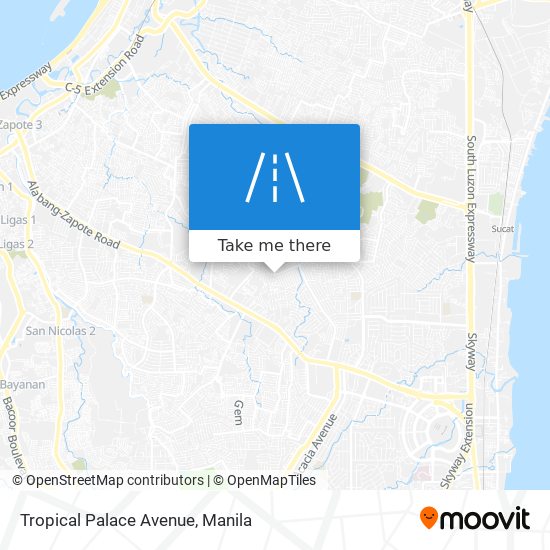 Tropical Palace Avenue map