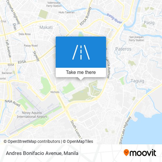 Andres Bonifacio Avenue map