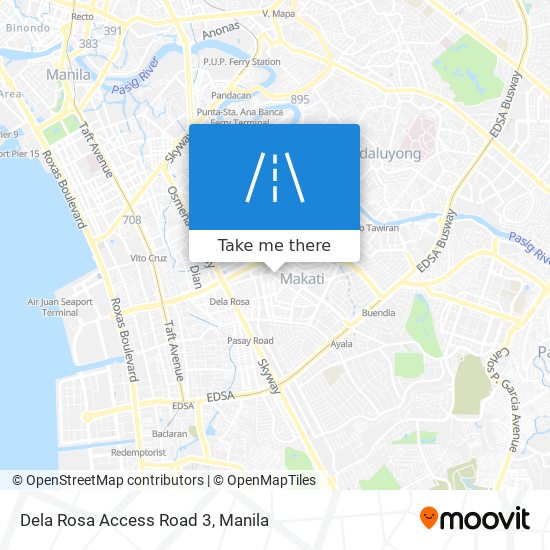 Dela Rosa Access Road 3 map