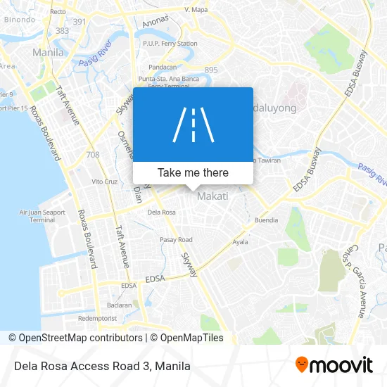 Dela Rosa Access Road 3 map